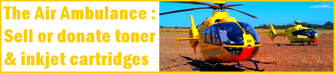 Sell or Donate your unused ink and toner cartridges for charity - The Air Ambulance Charity